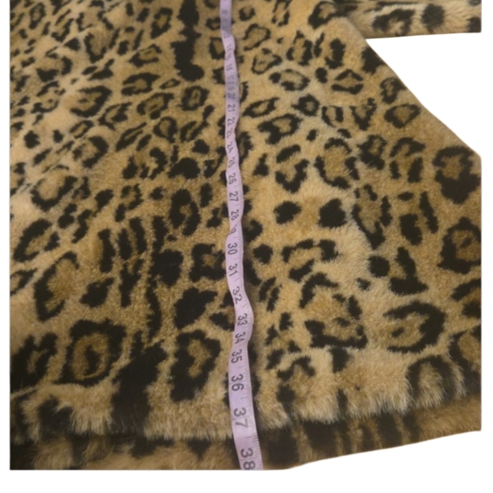 Vuntage Leopard Print Faux Fur Coat - Picture 6 of 7